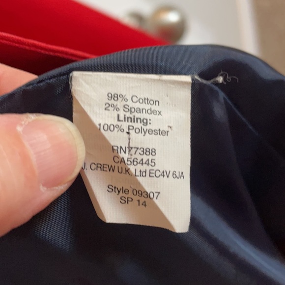 J. Crew red jacket size 2 - Picture 5 of 10